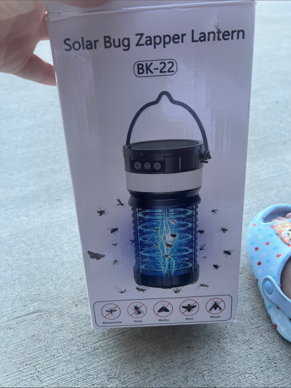 Solar Bug Zapper Lantern BK-22 - Blue/Black
